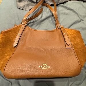 Coach Meadow leather and suede tote